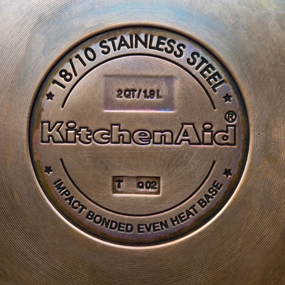 KitchenAid 2 Qt. Saucepan w/ Lid Copper Bottom 18/10 Stainless Steel Pot Quality